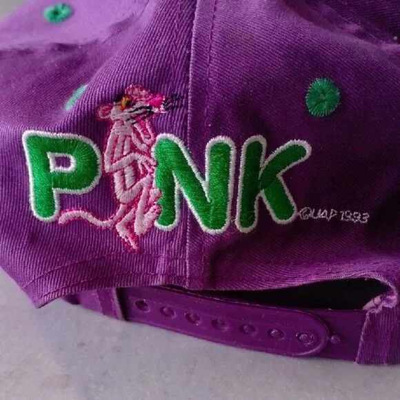 Vintage 1993 Pink Panther Embroidered Snap Back Hat - Picture 2 of 11